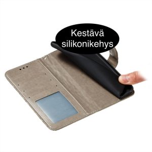 Suojakuoret harmaa kukka korttipaikat