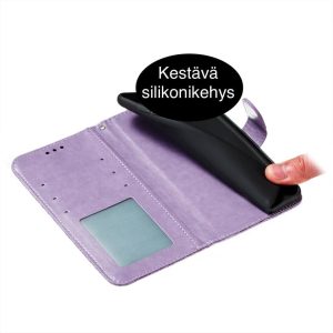 Suojakuoret vaaleanlila kukka korttipaikat