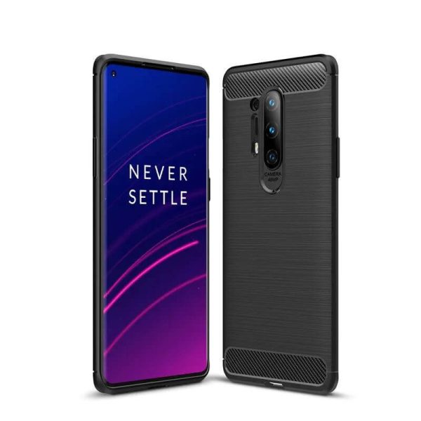 oneplus 8 pro suojakuori, musta hiilikuitukuvio