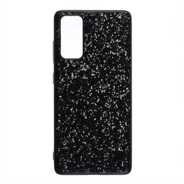 Galaxy S20FE A135G S20 suojakuori musta glitter