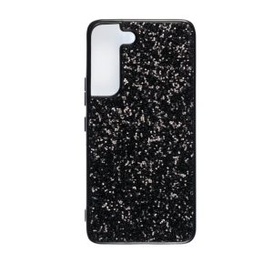 Galaxy S22-S21-S21 FE-S23 musta glitter suojakuori
