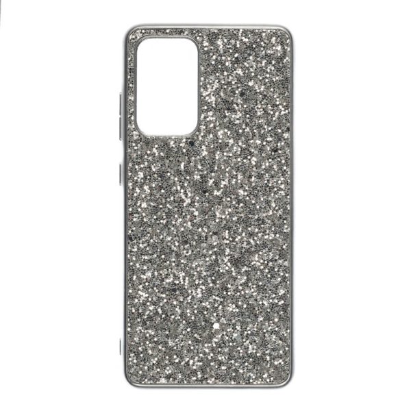 galaxy a52-a53-a33-a23 suojakuori hopea glitter