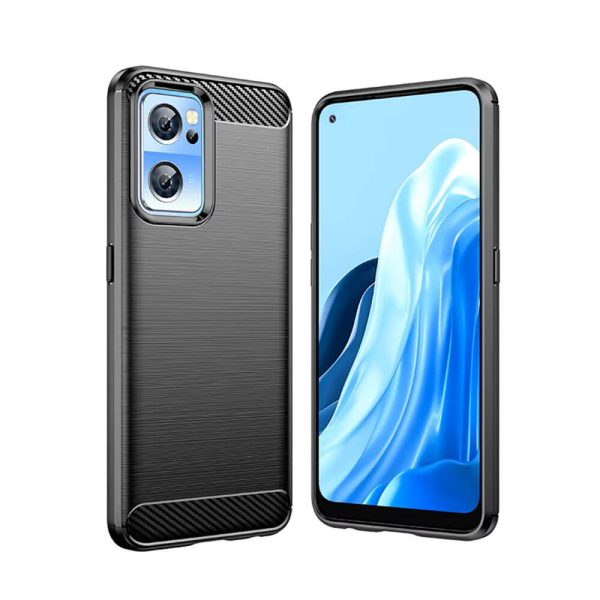 oneplus nord ce 2 5g takakuori, musta hiilikuitukuvio
