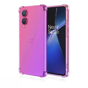 1+nord ce 4 lite liukuvärjätty takakuori pinkki-lila