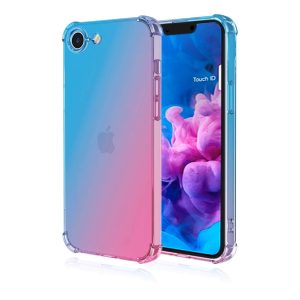 iphone 16e-se 2022 liukuvärjätty takakuori sininen-pinkki