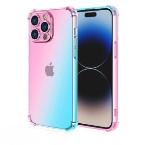 iphone liukuvärjätty pinkki-turkoosi