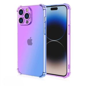 iphone liukuvärjätty takakuori lila-sininen