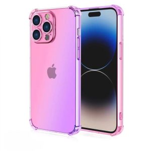 iphone liukuvärjätty takakuori pinkki-lila