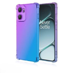 1+15r liukuvärjätty silikoni takakuori lila-sininen